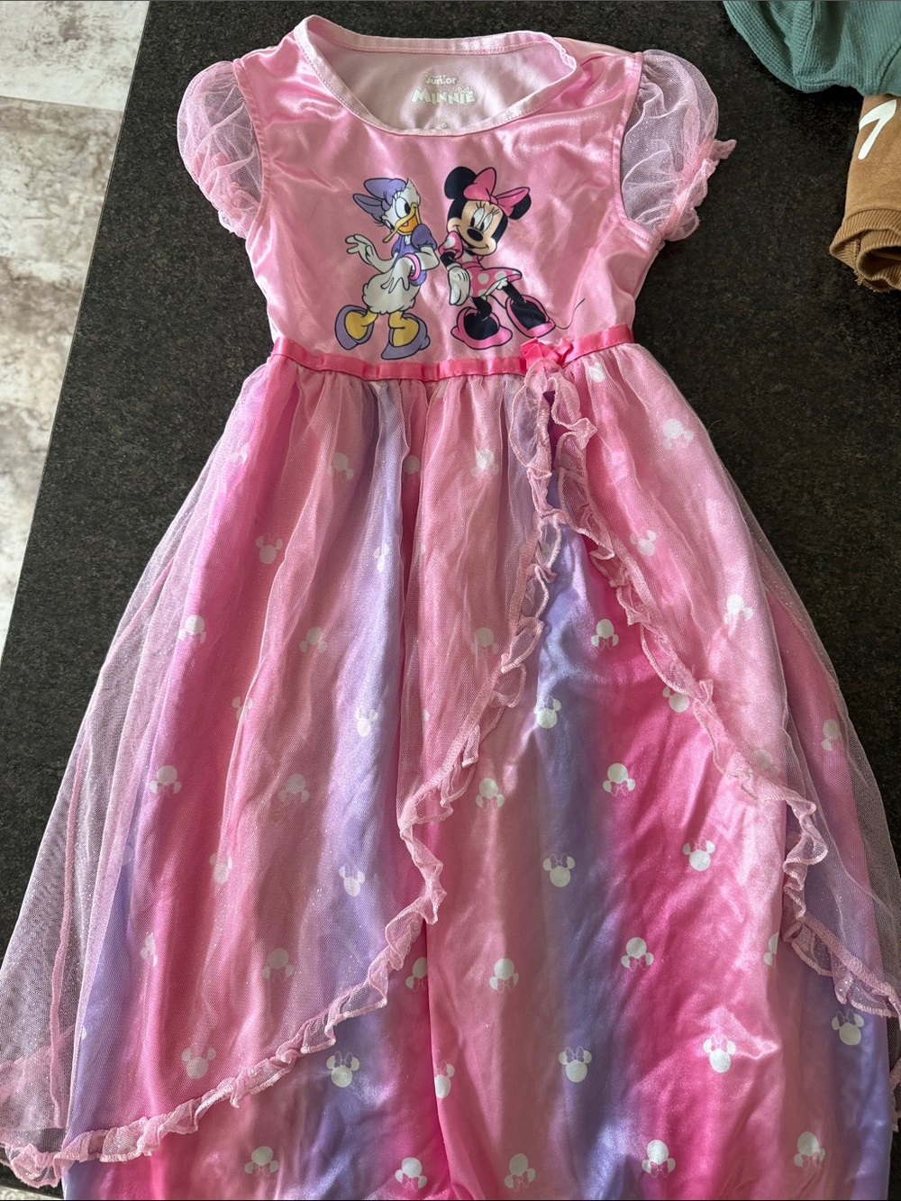 Disney Pink Minnie & Daisy Layered Tulle Princess Dress